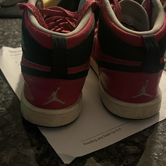 Pink Girl Jordan Hi Tops- size 3 - Picture 3 of 8
